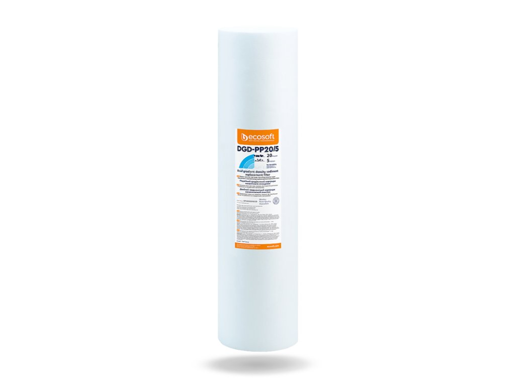 Double PP filter cartridge 20"x4.5" | Combined filtration 20/5 µm