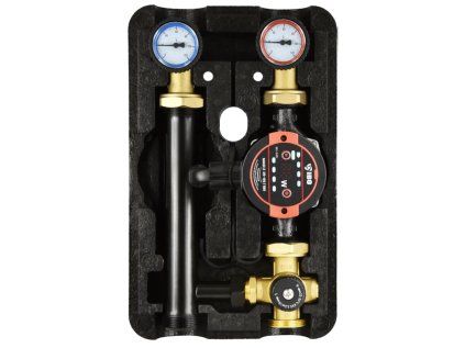 Set: Obehové čerpadlo MAGI 2 25-60/180 s tepelnou izoláciou a 3-cestným termostatickým ventilom pre podlahové kúrenie a ÚK