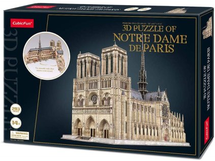 CUBICFUN 3D puzzle Katedrála Notre-Dame 293 dílků