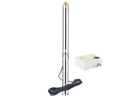 Submersible Pump AQUA SC 3-19 / 230V for Boreholes and Wells, 1100W, Head 93m, 5580 l/h, Stainless Steel