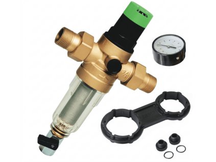 Pressure Reducing Valve for water 3/4" with filter and pressure gauge, pressure regulator for drinking water and pipe protection