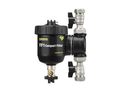 Fernox Total Filter TF1 Compact 3/4" Magnetic Heating Filter and Hydrocyclone Dirt Separator