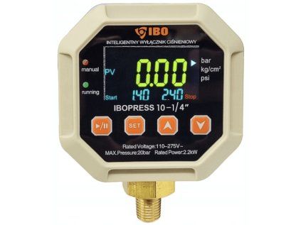 Digital Pressure Switch IBO PRESS 10 - 1/4" IBO for Pumps and Home Water Systems