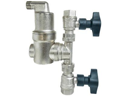 Magnetic filter IBF-V 3/4" with air vent valve, brass, 9000 Gauss, for heating and air conditioning