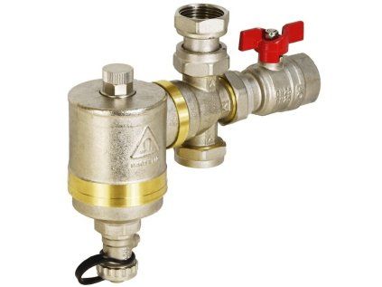 Magnetický filter IBF-09 1" mosadzný odlučovač nečistôt 9000 Gauss pre vykurovacie systémy