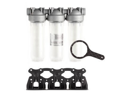 Antibacterial filter SANIC 10" TRIO, 1" connection, triple filter for drinking water with Microban technology