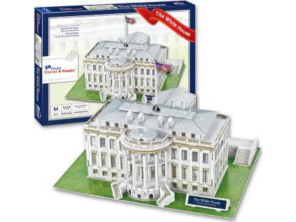 CLEVER&HAPPY 3D puzzle Bílý dům, Washington 64 dílků