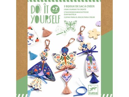 DJECO DIY Dřevěné přívěsky Motýlci