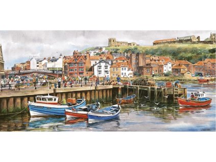 GIBSONS Panoramatické puzzle Whitby, Yorkshire 636 dílků