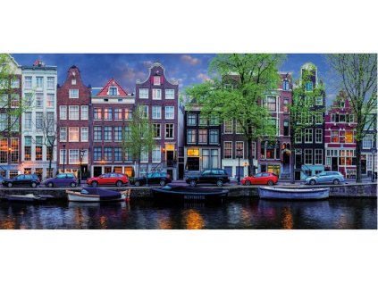 GIBSONS Panoramatické puzzle Amsterdam 636 dílků