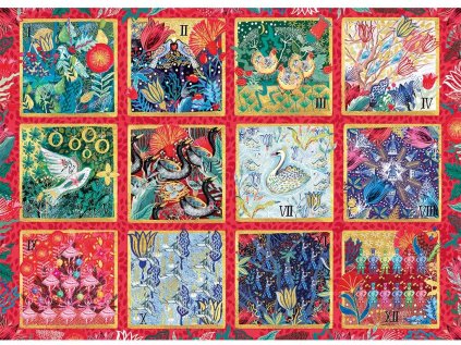 GIBSONS Puzzle 12 dní do Vánoc 1000 dílků