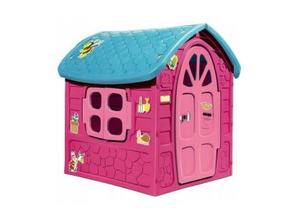 DOHÁNY Dětský zahradní domeček růžovo-modrý