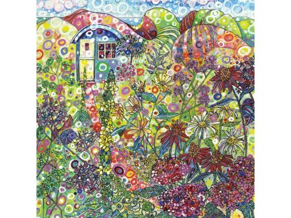 GRAFIKA Čtvercové puzzle Modrá chaloupka 1000 dílků