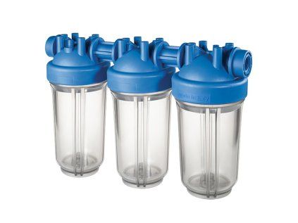 Big Blue SENIOR 10" TRIO Water Filter, 1" Connection, For Drinking and Utility Water, 8 BAR