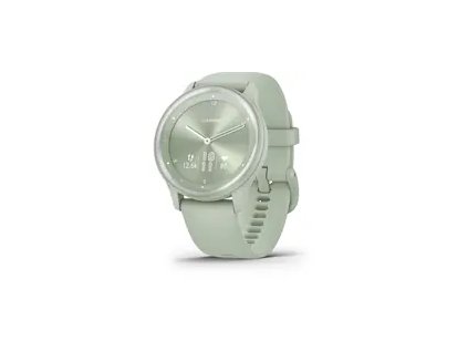 Garmin Vivomove Šport strieborno-zelená / múdre hodinky / 72 x 154 OLED / BT / ANT+ / 5 ATM