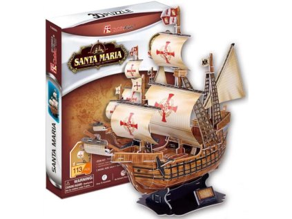 CUBICFUN 3D puzzle Loď Santa Maria 113 dílků