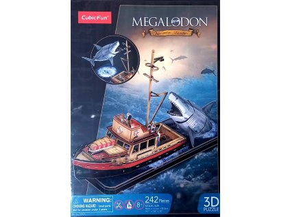 CUBICFUN 3D puzzle Čelisti: Útok žraloka 242 dílků