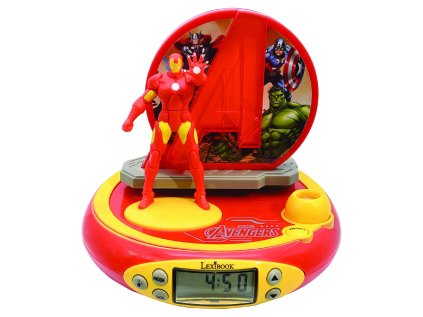 Lexibook 3D budík s projektorom Iron Man - Avengers