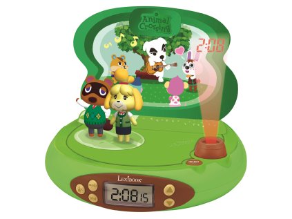 Lexibook 3D budík s projektorom - Animal Crossing