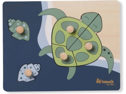 HAUCK Dřevěná vkládačka Želva