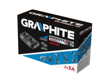 GRAPHITE ENERGY+, Nabíjačka akumulátorov 2x 3A