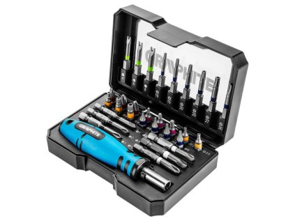 GRAPHITE 56H602, Sada bitov + skrutk, 25 mm, 31 ks