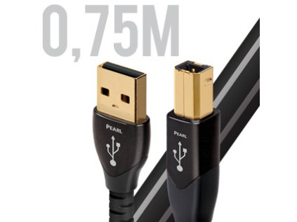 AUDIOQUEST Pearl, Kábel 0.75m, USB A - USB B