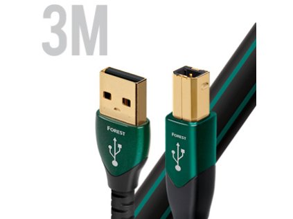 AUDIOQUEST Forest, Kábel 3m, USB A - USB B