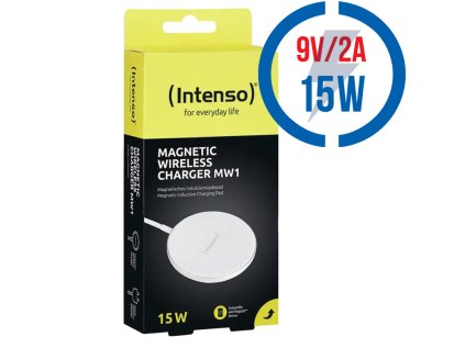INTENSO MW1, Bezdrôtová (Qi) mag. nabíjačka 15W wh