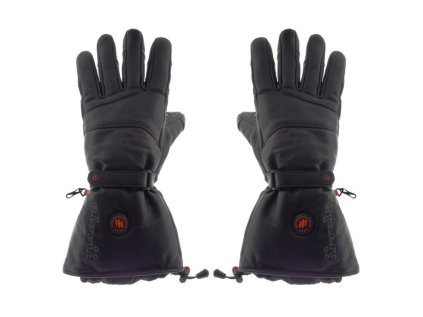 GLOVII Ski Leather, Vyhrievané rukavice, L, čier