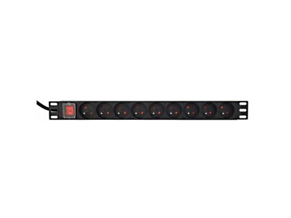GEMBIRD EG-PDU-9F2F, Rozvodný panel, 9x FR, 1U