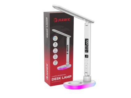 HAWK Nočná LED lampa, biela s nabíjanim 10W