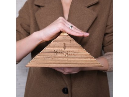 EscapeWelt 3D drevená skladačka hlavolamu Pyramída