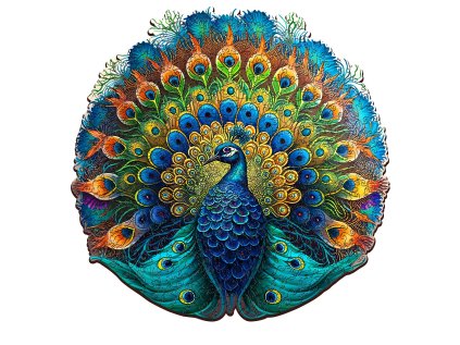 EscapeWelt Drevené puzzle Páv 500 dielikov