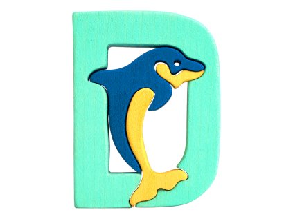 Fauna Abeceda písmenko D delfín