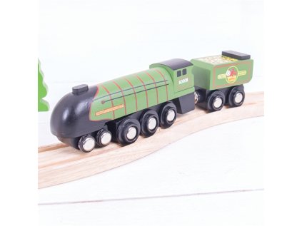 Bigjigs Rail Drevená replika lokomotíva Eisenhower