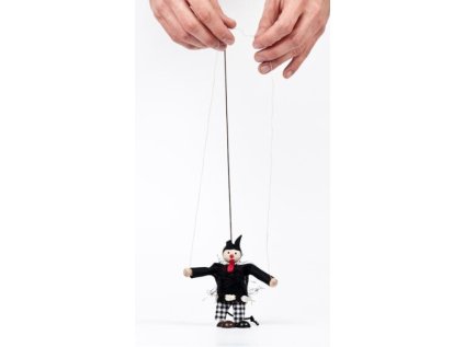 Gerlich Drevená bábka Čert Bruno