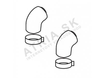 Kondenzačný kotol Protherm - Koleno 60/100 mm - 45° K11K (2 ks)