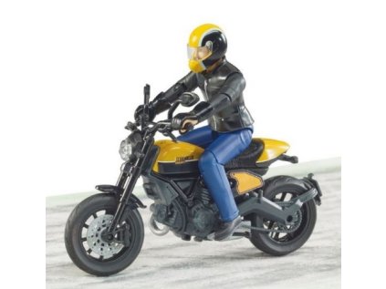 Bruder 63053 BWORLD Motocykel Scrambler Ducati Cafe Racer s jazdcom