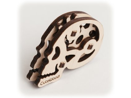 CuteWood Drevené 3D puzzle Lebka