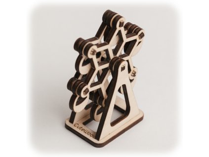 CuteWood Drevené 3D puzzle Kolotoč