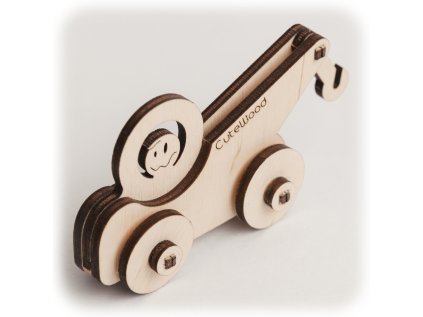CuteWood Drevené 3D puzzle Odťahovka