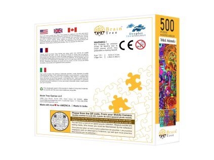 Brain Tree Puzzle Kmeňové zvieratá 500 dielikov