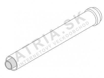 Kondenzačný kotol Protherm - Rúrka Ø 60/100 mm – 2 m T1K-2000
