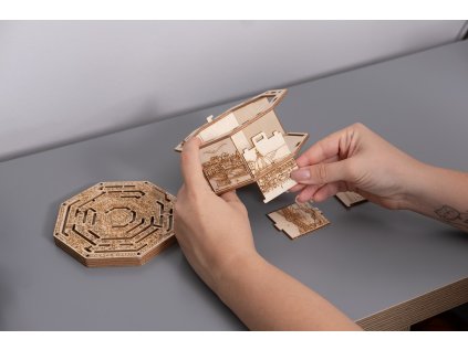 EscapeWelt 3D drevená skladačka hlavolamu Secret Maze Box