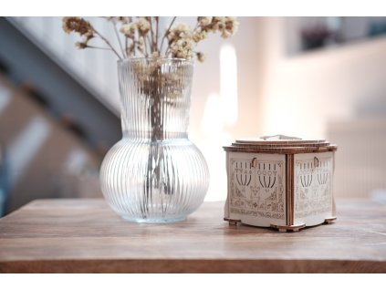 EscapeWelt 3D drevená skladačka hlavolamu Secret Lock Box