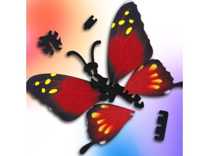EscapeWelt 3D drevené puzzle Motýľ