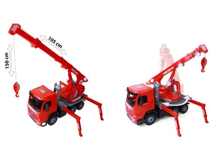 Lena Autožeriav Actros červený