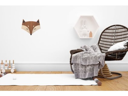 BeWooden Dekorácia na stenu líška Eliška