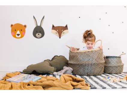 BeWooden Dekorácia na stenu medvedík Peťa